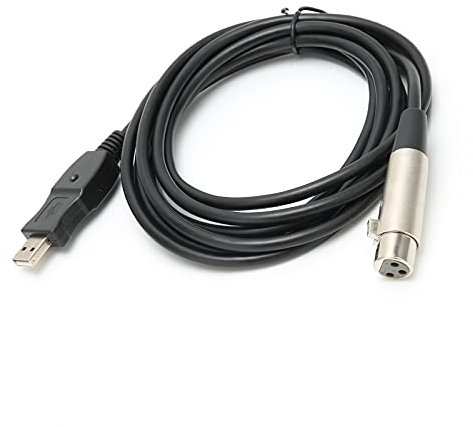 SUNGOOYUE Cable Adaptador USB Macho a XLR Hembra, Cables Conectores de Audio de Estudio para Grabación de Micrófonos