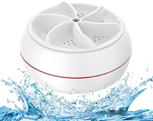 Mini portable USB Washing Machine | Sink Washing Machine Ultrasonic Turbo Washer for Clothes and Dishes. Perfect for Travel, Business, Camping, Home, College, RV, and Apartments