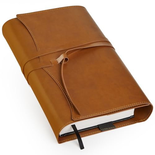 Pink Dino Buchumschläge für Taschenbücher, PU Leder Bibel Buchumschlag, Braun
