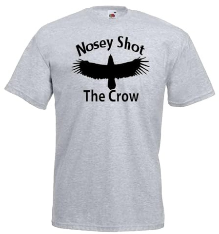Adults Nosey Shot The Crow Farmer Jim British Comedy TV Show Unisex Grey T-Shirt