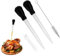 2 Jeringas Grandes para Pavo con Cepillo de Limpieza para Aceite,Gotero de TPR Pipeta Resistente al Calor para Cocinar,Inyector de Carne para Hornear,Marinar,Asar a la Parrilla,Carne de Res,Cerdo
