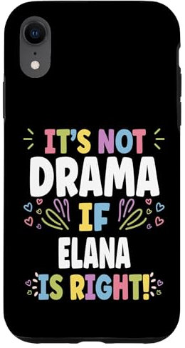 ELANA Personalized Women's Gift Custom ELANA Case for iPhone XR