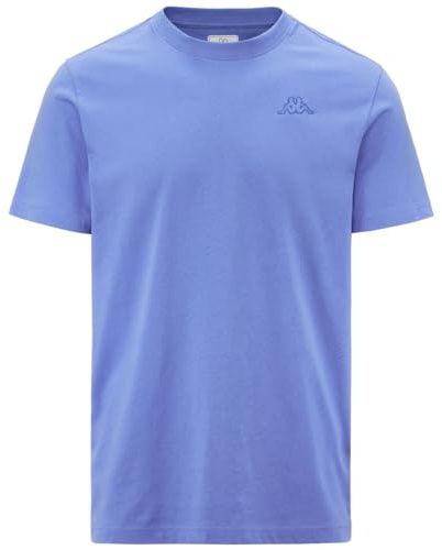 Kappa Cafers Slim Tee Bequemes und stylisches technisches T-Shirt, Ultramarinblau und Kräftiges Blau, Größe 2XL