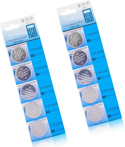 5pcs CR2450 Batteries CR2450 Button Cell Battery For Car Key Remote For Watches And Key Long Last Power Sources