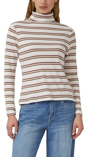 s.Oliver Longsleeve mit Rollkragen und Ringelmuster