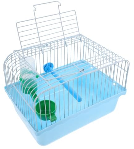 NOLITOY Bird Travel Cage Portable with Perch Food Tray and Water Dispenser | Parrot Carrier Travel Cage for Parrots and Budgies, Plastic and Iron, Bird Boxes for Small Birds