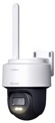 HiLook by HIKVISION WLAN Außenkamera 4MP (2560×1440) – Smart Outdoor Überwachungskamera mit Bewegungserkennung, Nachtsicht (30m), 2-Wege-Audio, SD-Karten-Slot, kabellose Installation