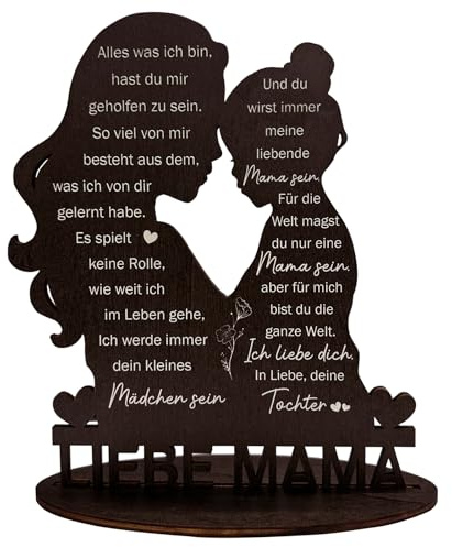 Mama Geburtstagsgeschenk, Mutter Tochter Geschenk-LIEBEMAMA Holzschild,Geschenke für Mama von Tochter,Mutter Geschenke zum Geburtstag & Muttertagsgeschenk,Adventskalender Füllung