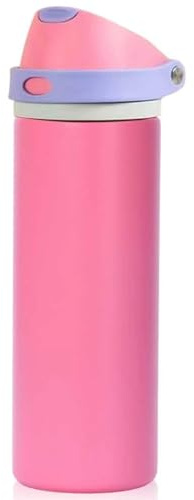 Insulated Water Bottle with Straw, 2-in-1 Lid Cup Holder Fit (Pink) | 304 stainless steel,2-in-1 lid,24H cold / 12H hot,car cup holder fit,leakproof,for gym, travel & office