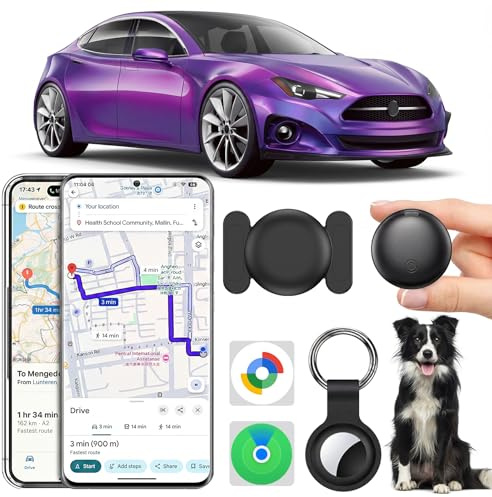 GPS Coche Localizador, 2026 Nuevo Magnetismo Localizadores GPS Sin Tarjeta SIM ni Suscripción para Android y iOS, Invisibilidad Tracker Rastreador Oculto para Coches/Motocicleta/Bicicleta (Negro)