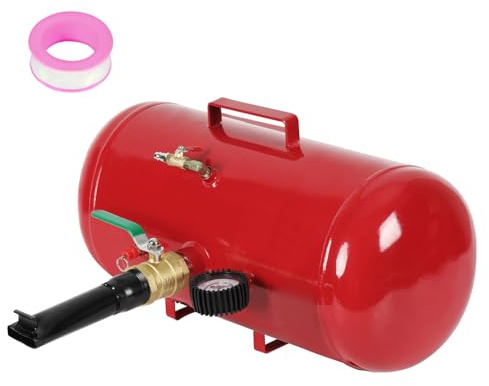 Jayseuw Reifenbooster 40 l, Reifenfüller mit Manometer, Bead Seater für schlauchlose Reifen, 6-8 bar Arbeitsdruck, max. 10 bar, Lufttank und Montagehilfe für PKW, LKW, Traktor und Wohnmobil