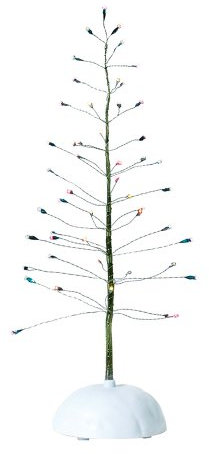 Department 56 Accessories für Villages Twinkle Brite Tree Dekofigur - LED-Lichterbaum, 27,9 cm, Weiß, Glam, Harz, Magischer Weihnachtsbaum