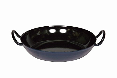 Schlemmerpfanne 24 cm blau aus Email