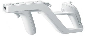 Wii Zapper - Pistolet gun fusil compatible Nintendo Wii - Blanco