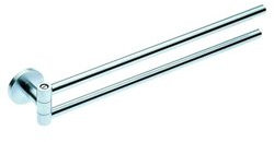 Cosmic minimalism Doppel Handtuchhalter Rotation Chrom matt