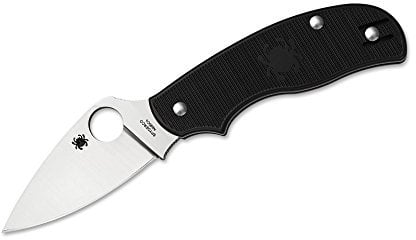 Spyderco C127PBK Urban Lightweight Taschenmesser aus N690-Stahl und Kunststoff in der Farbe Schwarz - 15,40 cm