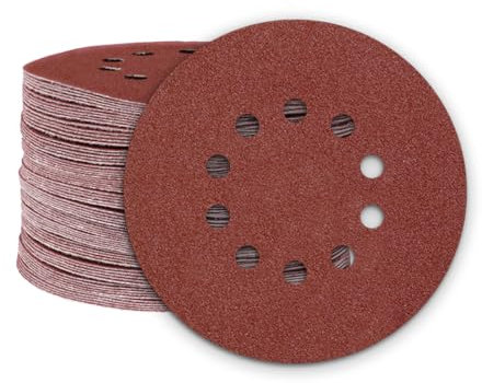 MioTools Fox Klett-Schleifscheiben, 225 mm, 10-Loch, f. Trockenbauschleifer, Normalkorund (10 Stk.) K24