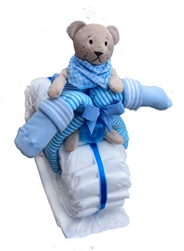 Windelmotorrad/Windeltorte (Blau)
