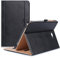 ProCase Hülle für Galaxy Tab A 10.1 - Stand Folio Case Cover für Galaxy Tab A 10,1 Zoll Tablette SM-T580 T585, mit Mehreren Betrachtungswinkeln, Dokumentenkarte Tasche -Schwarz