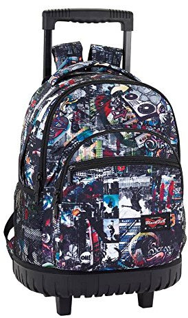 Großer Schulrucksack mit Rädern Blackfit8 Urban - Offiziell