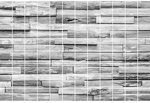 FoLIESEN - Fliesen-Folie Bad - Klebefolie Küche - 96 Fliesenaufkleber 10x10 cm - Fliesenbild, *:Woody Plank