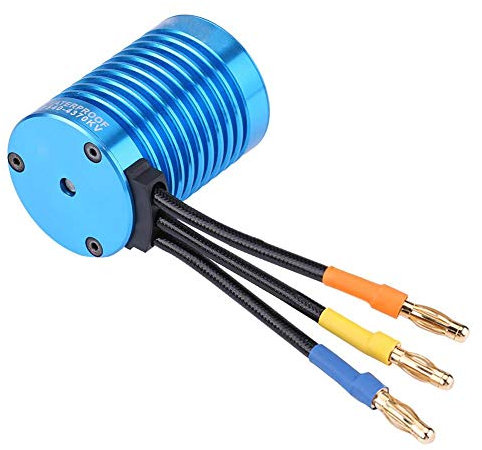 4 pôles 3000KV / 4370KV Sensorless Brushless Moteur w/ ￠avec arbre 3.175mm pour voiture 1/10 1/12(4370KV)