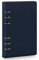LANGING Notizbuch, A5, klassisch, nachfüllbar, lose Tasche, Leder, Ringbindung mit 6 Löchern, Tagebuch marineblau