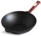 4BIG.fun Wok Poêle à frire en fonte avec poignée amovible 24 cm 2 l