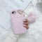 ZTUOK Compatible with iPhone 7 Plus/8 Plus for Girls，Luxury Diamond Winter Warm Handmade Soft Fur Fluffy Plush Furry Shockproof Protective Phone Case Cover for iPhone 7 Plus/8 Plus-Pink