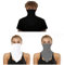 Various HK 3Pcs Unisex Bandana Gesichtsmaske Schal Gesicht Rave Sturmhaube Halstuch Face Shield Gesichtsmaske Waschbare Hals Gamaschen Staubtuch Wind Motorrad Maske Stirnband Schlauchtuch (Group-4)