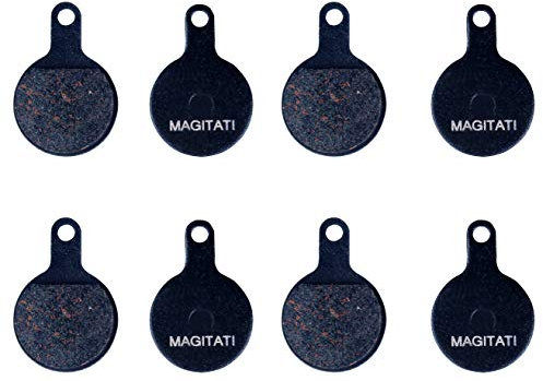 MAGITATI 4 Paar Halbmetallische Fahrrad Fahrrad Scheibenbremsbeläge für Tektro Novela IOX, sanftes Bremsen, geräuscharm, Lange Lebensdauer (halbmetallisch)