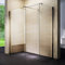 Yellowshop - Box doccia Walk in cm 120x100 H 195 Due pareti fisse in cristallo temperato trasparente 8 mm