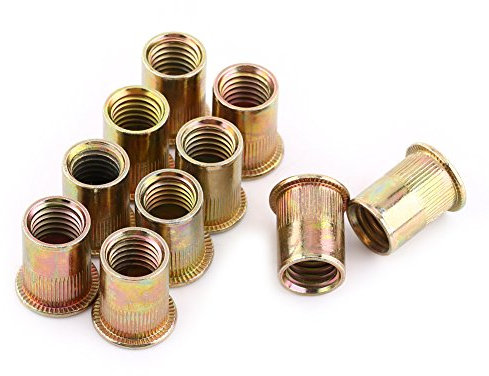 Dadi Rivetti M3, Rivetto Filettato M3, Dado per Rivetto M3 in Acciaio Al Carbonio Placcato, M3 Rivetti Filettati per Tubi in Lamiera e Altri Settori Manifatturieri (M3 (100 Pezzi/Confezione))