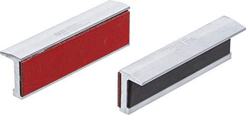 BGS 6798 | Schraubstock-Schutzbacken | Aluminium | Breite 100 mm | 2-tlg. | mit Magnet | Alu | Schonbacken