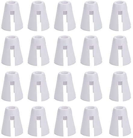 DQITJ 20 Stück Kunststoff Garnspulenhalter für 644D 744D Overlock-Nähmaschine (weiß)