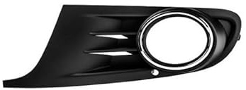 Rejilla de parachoques delantero izquierdo negra con hueco para faro antiniebla compatible con Volkswagen Golf 6 2008-2012