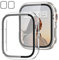 JZK [2 Stück] Hard Hülle Mit Schutzhülle Schutzglas Kompatibel mit Apple Watch Series 6/SE/SE2 Serie 5/Series 40mm, Vollschutz, Gegen Kratzer, Stürze, Transparent Hülle Panzerfolie,Transparent