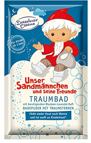 Dresdner Essenz Pflegebad Sandmännchen, Lavendel-Blaubeer-Duft, 60 g