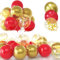 30 Pièces Ballons Rouges et Or, 12 Pouces Métallique Chrome Dorés Confettis Ballon, Latex Hélium Rouge et Doré Ballons avec Ruban pour Anniversaire Festival Enfant Baby Shower Fête Célébrations