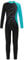 Doomiva Mädchen Turnanzug Ganzkörper Gymnastikanzug Glitzer Overall Sportbody Mit Strass Eiskunstlauf Anzug Langarm Leotard Blau Grün 134-140