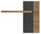 trendteam smart living - Wandregal Bücherleiste Bücherregal - Wohnen - Norris - Aufbaumaß (BxHxT) 111 x 91 x 19 cm - Farbe Anthrazit mit Coast Evoke Eiche - 230248184