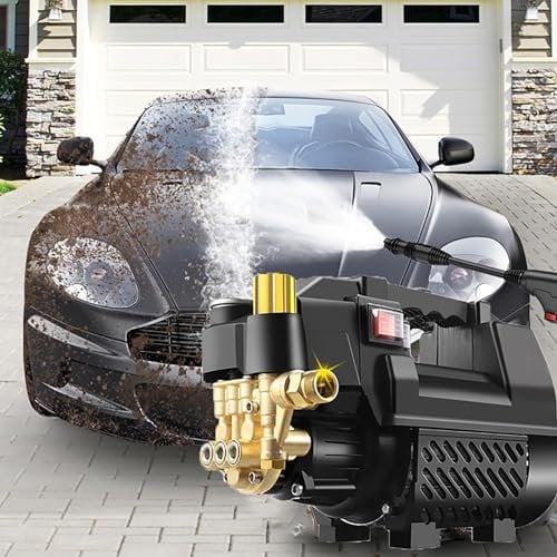 High Pressure Washer 2200W, Home and Car Kit Included,Pressure washers,High power portable water gun car washing machine,Power washers for patio and car Pressureregulating10metersexplosion-proof