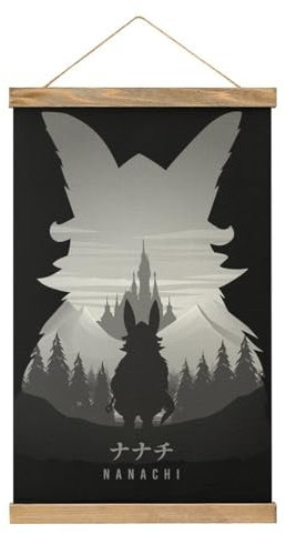 Nanachi Made in Abyss Scroll Poster Stoff Bild Kunst Holz DIY Rahmen Hängende Druck Aufhänger Für Raumdekor Öl Leinwand Kit Geschenk