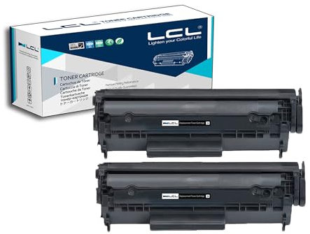 LCL kompatibel Tonerkartusche FX-10 FX10 (2 Schwarz) Ersatz für Canon I-SENSYS FAX-L100 FAX-L120 FAX-L140 FAX-L160 MF4010 MF4018** MF4120 MF4140 MF4150 MF4270 MF4320d MF4330d MF4340d MF4350d MF4370dn
