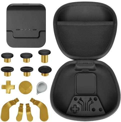 Sedicoca Complete Component Pack for Xbox Elite Wireless Controller Series 2,package Includes 1 Carrying Case 1 Dock, 4 Paddles, 2 DPads, 6 Thumbsticks,1Tool, for Xbox One Elite Series 2 Core