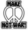 WildeBabsKLBT Make Love Peace Not War car K934 Hochwertiger Premium Auto-Aufkleber Sticker Decal Autoaufkleber Aufkleber-Folie 12cm