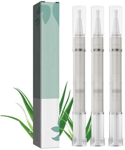 Nail Care Pen, Health Nail Care Pen Routine, 3 Pieces Nourished Fingernails & Toenails with Tea Tree Oil, Vitamin E & Aloe Vera