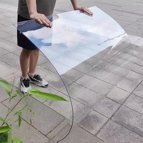 XINGWANGG Láminas de Plástico Planchas Transparentes de Policarbonato 1,5 mm Placas para Invernaderos,Paneles para Techo Cobertizo Garaje Exterior,Protección contra Sol y Lluvia (1m x 2m)