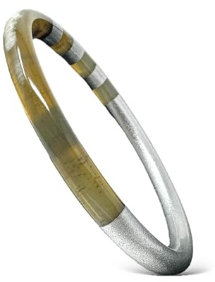 Yvelise Büffelhorn-Armband – Damen-Armreif handgefertigt in Vietnam – authentisch
