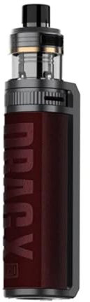 VOOPOO Drag X Pro Vape Kit – Sub-ohm DTL Pod Kit, 100W Variable Wattage, Button Activated, Smart Mode, Uses Single 18650/21700 Battery (Not Included), No Nicotine (MYSTIC RED)